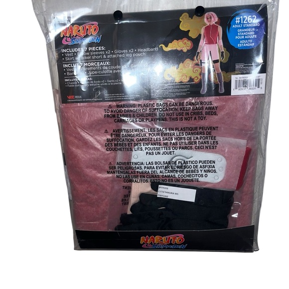 Naruto Sakura adult costume 
Adult standard size (fits up to size 12) - Picture 3 of 7